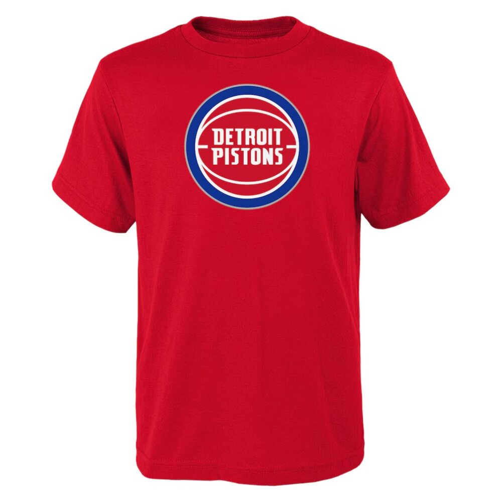 Gildan Tag Red Detroit Pistons Logo T-Shirt Men's Size XL Lunazul Tequila Promo